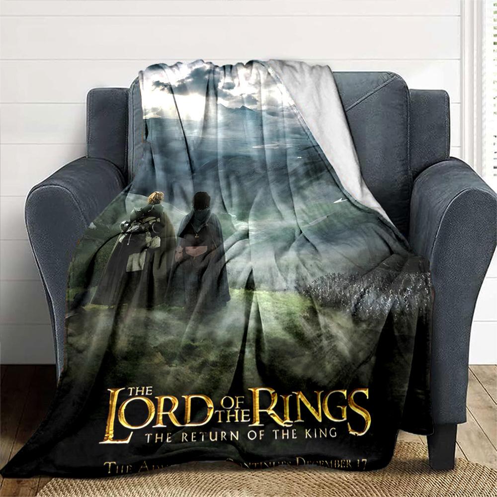 1pc The Lord of the Rings The Return of the King Flannel Blanket Soft Warm Throw for Home, Office, Travel, All-Season Cozy Bedding GiftL1273