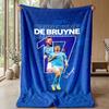 Kevin De Bruyne Theme Blanket Soft Flannel Blanket Plush Throw Blanket Cozy Sofa Bed Blanket for Home Decor
