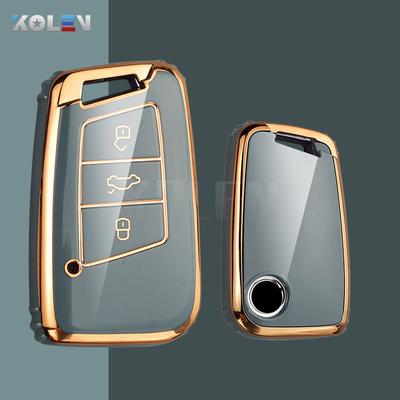 Tpu Car Remote Key Case Cover Shell Fob For Vw Volkswagen Passat B8 Tiguan Magotan Golf For Skoda Kodiaq Superb A7 Accessories