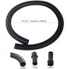 Kit raccordement tuyau de descente 38 mm - tuyau ondulé 1 m + 2 connecteurs pour citerne d'eau