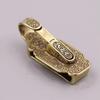 Solid Brass Waist Wallet Key Ring Anti-Lost Car KeyChain Portable Metal Belt Buckle  Men Male