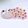 1Pc Delicate Peacock Brooch for Women Men Fashion Peacock Animal Brooches Pins Jewelry Trendy Accessories Party Gifts
