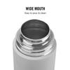 Stainless Steel Water Bottle 1L For Gym Travel Office Use | Leakproof Rust-Proof Design | Sleek White BPA-Free Hydration Bottle