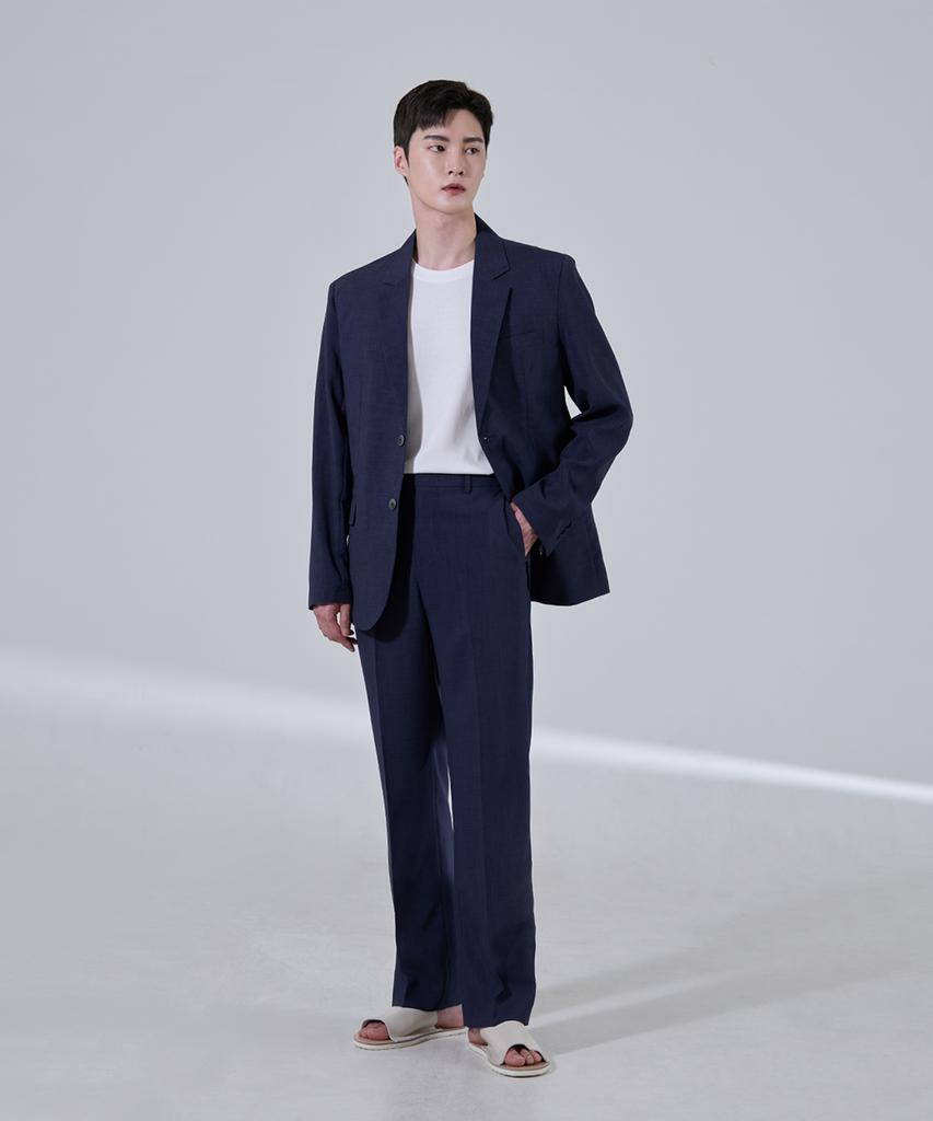 Hyoji [Summer][Set Item] Customizable Fit Setup Suit (Navy)