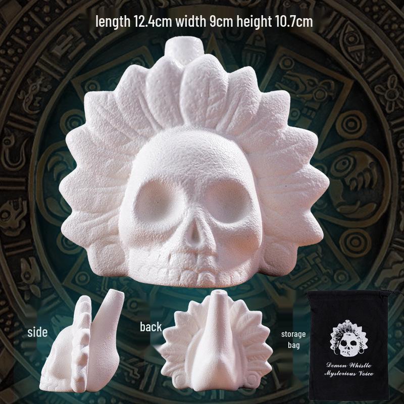 Mayan Aztec Whistle: Stress Relief Toy & Haunted House Prop