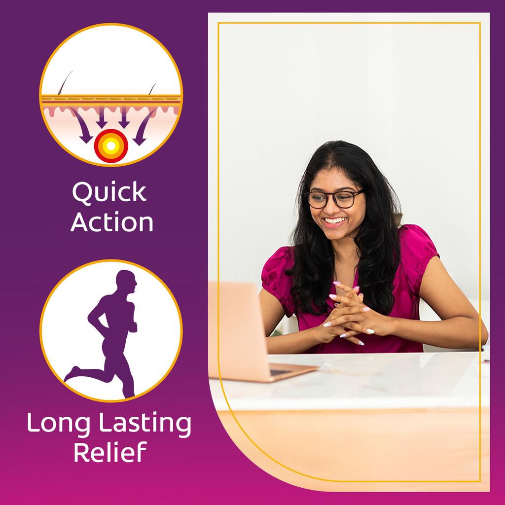 Moov Fast Pain Relief Cream 75g Pack of 1 | Muscle, Joint, Back & Knee Pain Relief for Sports