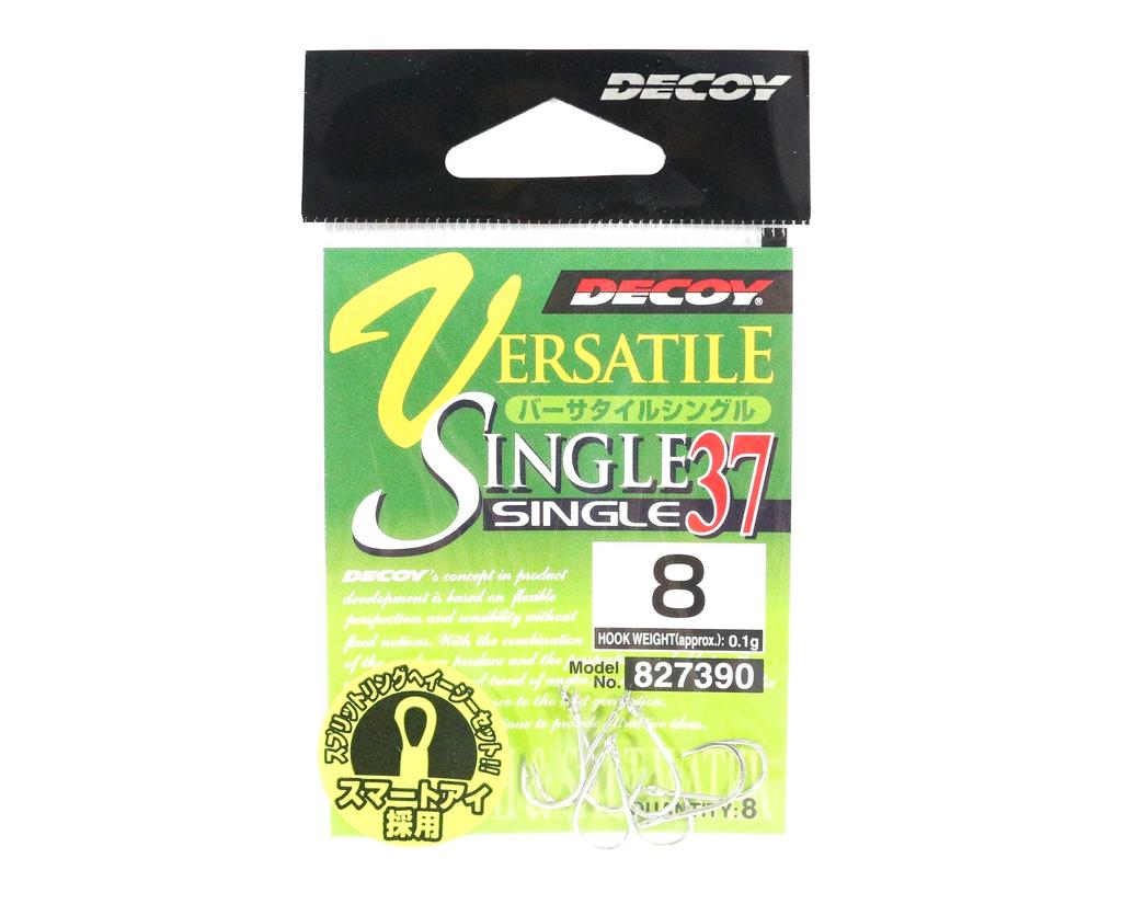 Decoy Single 37 Versatile Lure Hook Size 8 (7390)