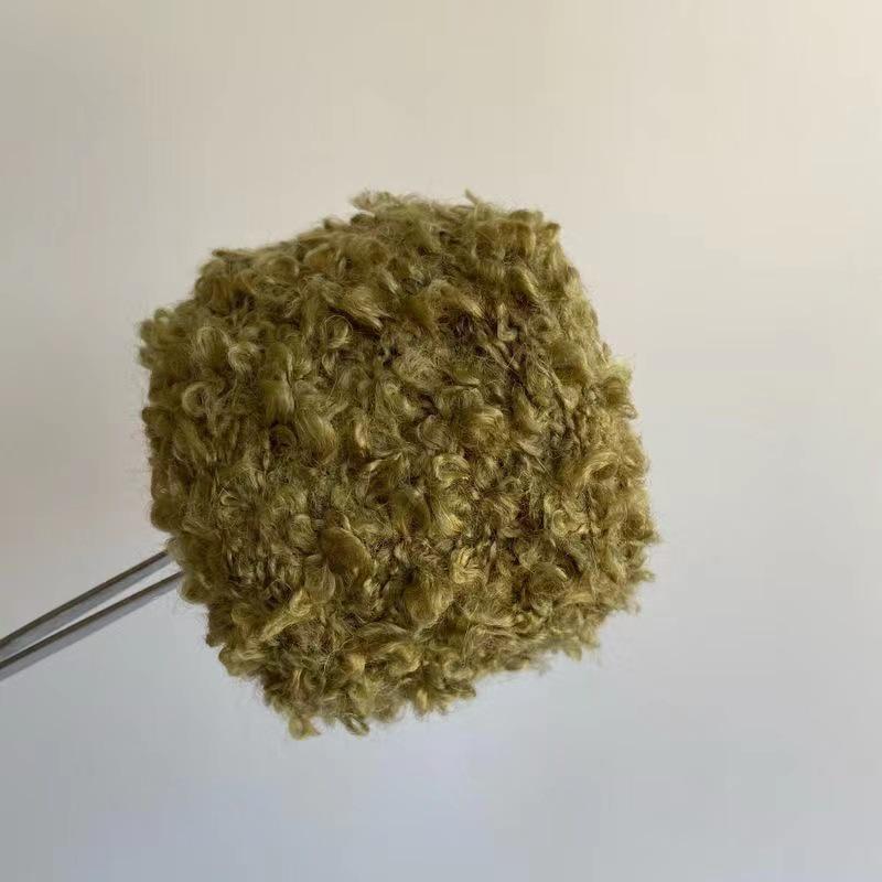 Hand-Knitted Wool Loop Yarn for Doll Hair, DIY Projects, and Scarf/Hat Knitting