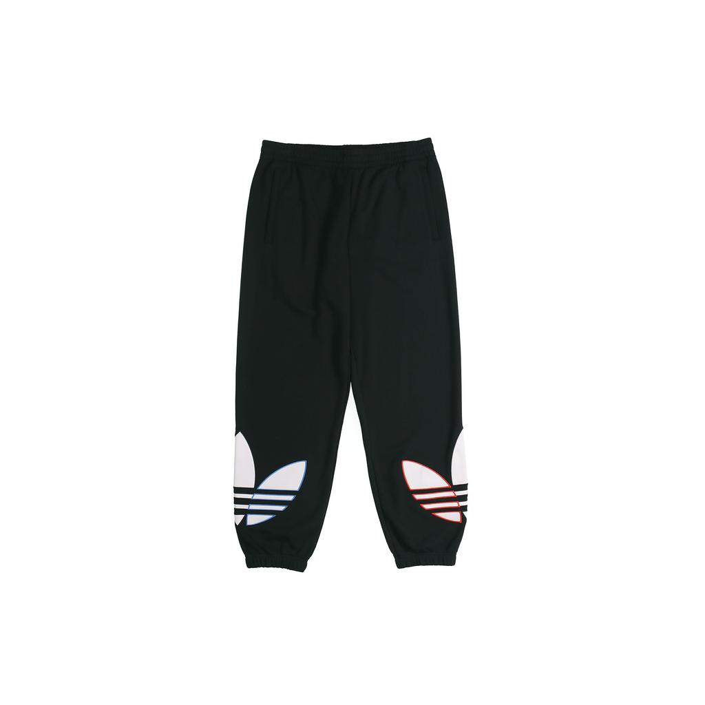 Adidas Originals Trefoil Strikk Casual Treningsbukser Høstsesong Herre Underdeler Svart GN3574