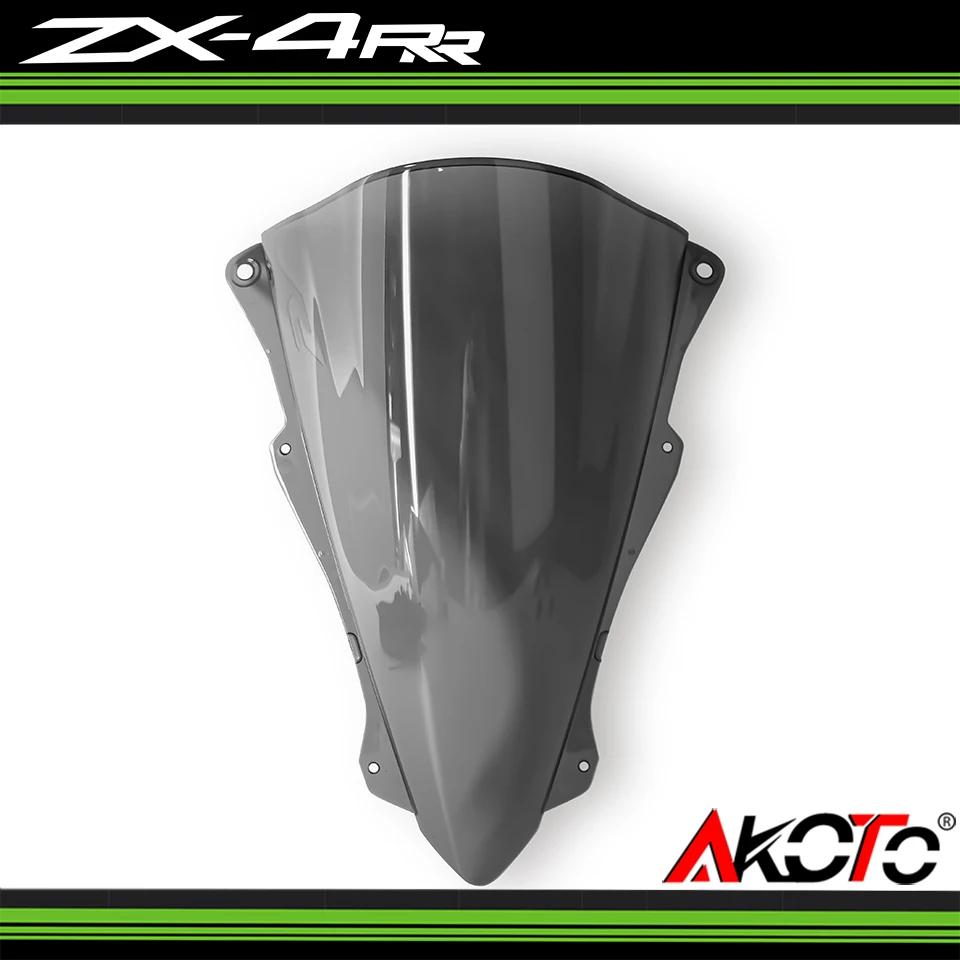 2025 NEW Double Bubble Viser Windshield Windscreen Wind Deflector For Kawasaki Ninja ZX-4RR 4R 25R 25RR ZX4RR ZX4R ZX25R ZX25RR