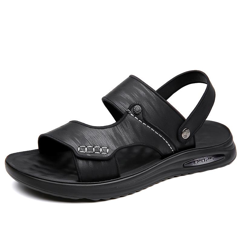 

Мужские сандалии мужские модные новые верхняя одежда износостойкая пляжная обувь мягкая подошва мягкая поверхность мужские крутые шлепанцы 44