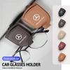 Universal Car Eyeglasses Sun Visor Glasses Holder Organizer Clip For Mercedes Benz W211 W124 W176 W177 C260 C300 GLC CLE CLA