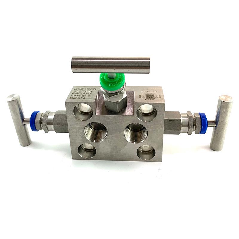 Three-Valve Manifold with EJA 3051 Differential Pressure Transmitter, SF-2B Integrated, Stainless Steel 304