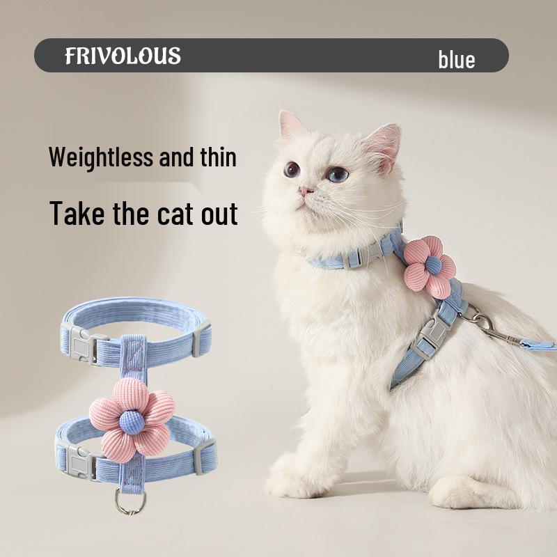 Cross-Border I-Shaped Pet Leash Set for Puppies and Cats Size S