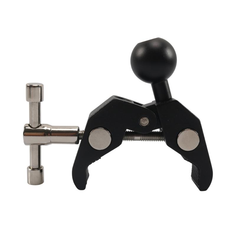 Support de fixation rotatif à 360 degrés, pince de fixation pour mini pince en aluminium robuste pour yacht/garde-corps