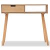 VidaXL Table console Bois de pin massif 80 x 30 x 72 cm Marron