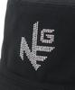 [New Era] Golf Bucket Hat, Cotton, Rhinestone, Black, SM, GF BUCKET01 RHINESTONE NEG BLK