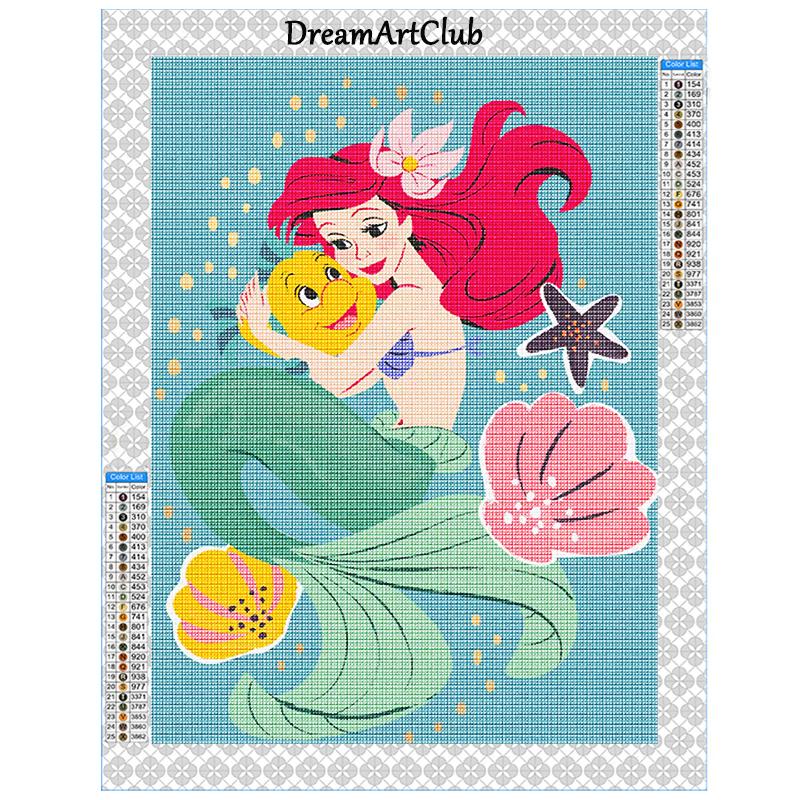 Diamond Painting Princess Indian Princess Pocahontas Diamond Mosaic Elsa Mulan Cross Stitch Home Decoration