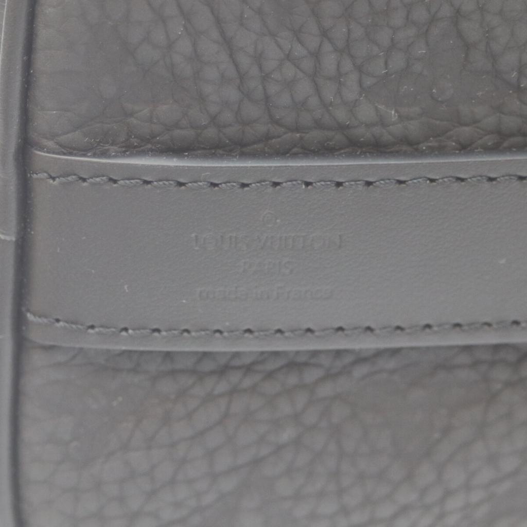 LOUIS VUITTON M20900 Taurillon Clemence Monogram Keepall Bandolier 25 Boston bag blackUsed