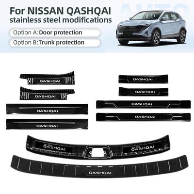 Stainless Steel Scuff Plates and Trunk Protector Trim for Nissan Qashqai