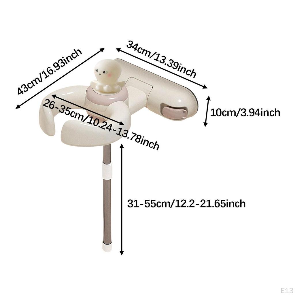Bath Stand Standing Support with Smooth Handles Rod for Tub 6 Months To 3 Years Old