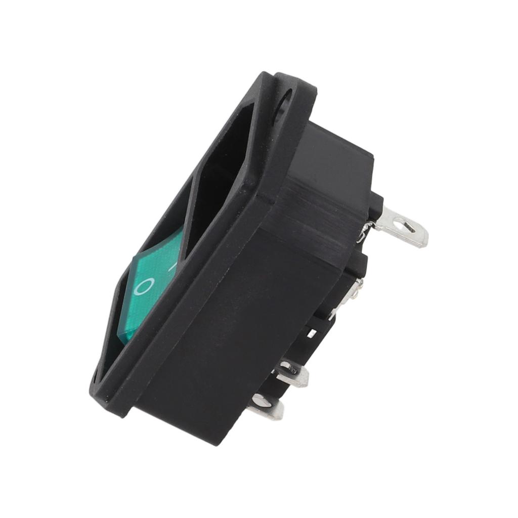 3P 50HZ Socket C-14 Socket 50HZ Frequency Electrical Devices Illuminated Switch Plastic Material For Appliances