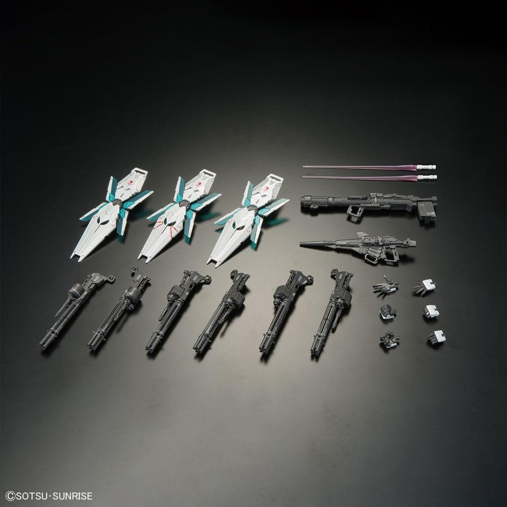 BANDAI SPIRITS RG 1144 Gundam Base Exclusive RX-0 Unicorn Gundam (Final Battle Version) [Special Coating] Plastic Model Kit, Pre-Colored, Green,