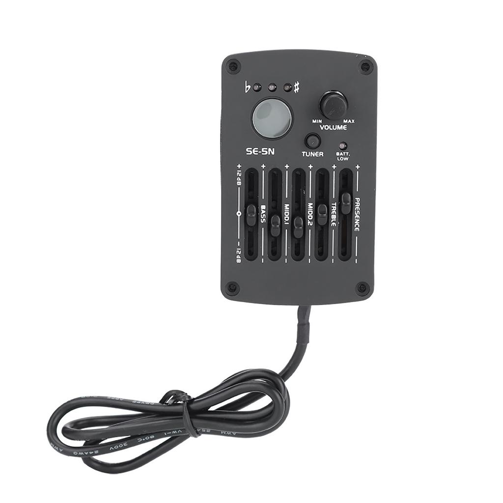 SE‑5N 5 Band EQ Equalizer Pickup Tuner for Acoustic Guitar Musical Instrument Accessory Kit