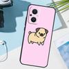 Funny Pug Dog Cover For OPPO Reno 8 7 Lite 10 11 12 13 14 Pro 11F 12F 13F 14F OPPO Find X8 X5 X9 Pro Case