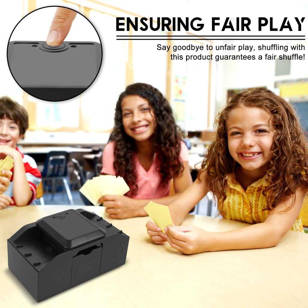 Automatic Playing Card Shuffler Smart Double Mode Electric Shuffler Machine USB Charging Dual Power Supply Auto Poker Machine