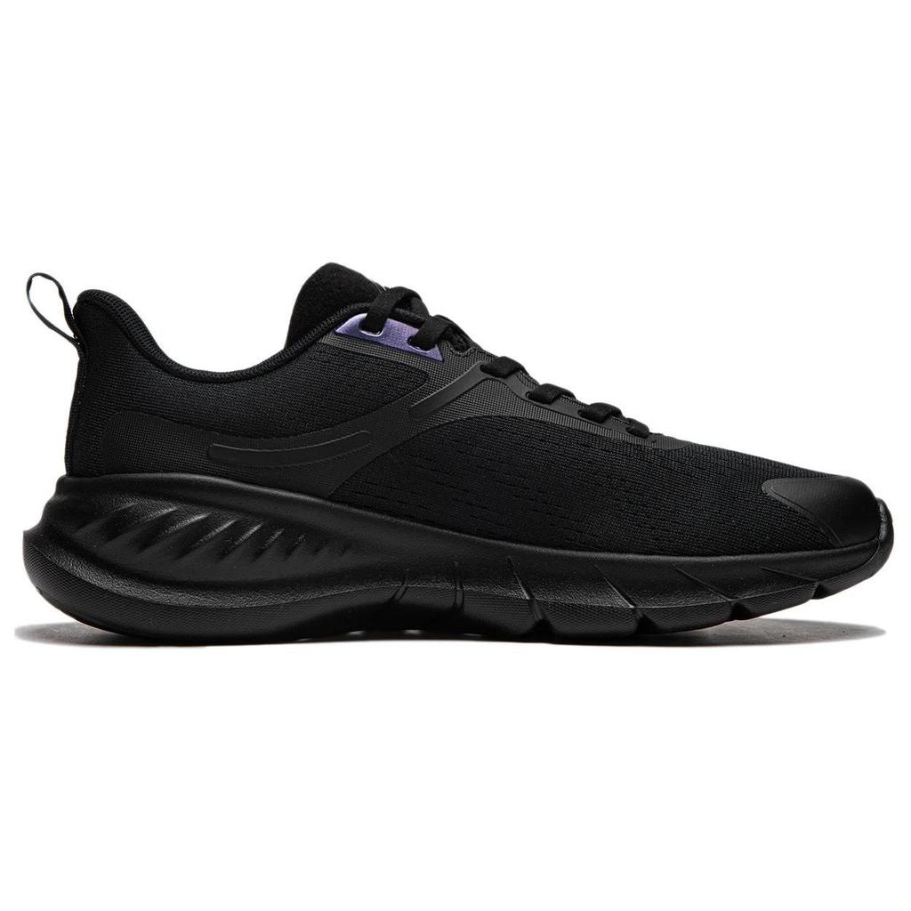 Li Ning Easy Flex V2 Soft Resilient Shock Absorbing Durable Breathable Low Top Running Shoes Women Running Shoes Black ARSU006-4