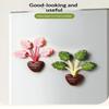 Cute Plant Shaped Magnetic Sealing Clips Strong Grip Nice Look For Kitchen Snack Sealing Fridge Decor