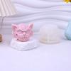 New Vicious Cat Head Silicone Candle Mold 3D Evil Cat Crafts Plaster Cement Resin Casting Molud DIY Soap Chocolate Cake Tool