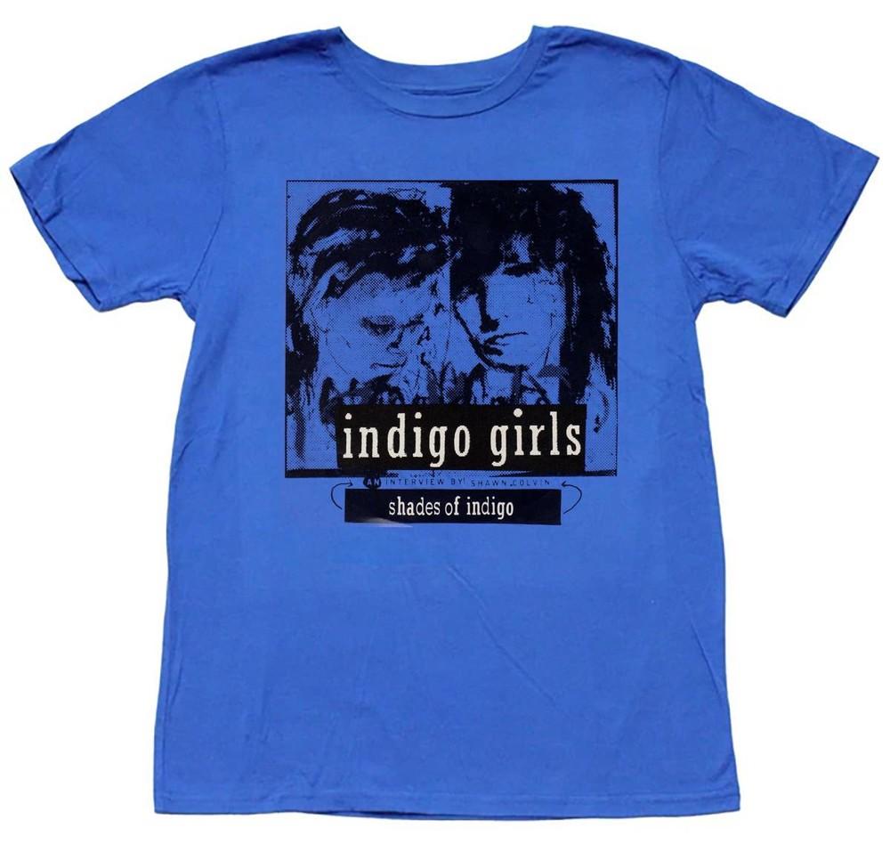 Indigo Girls   Shades Of Indigo 1990 Short Sleeve  T-shirt Unisex T-Shirt L