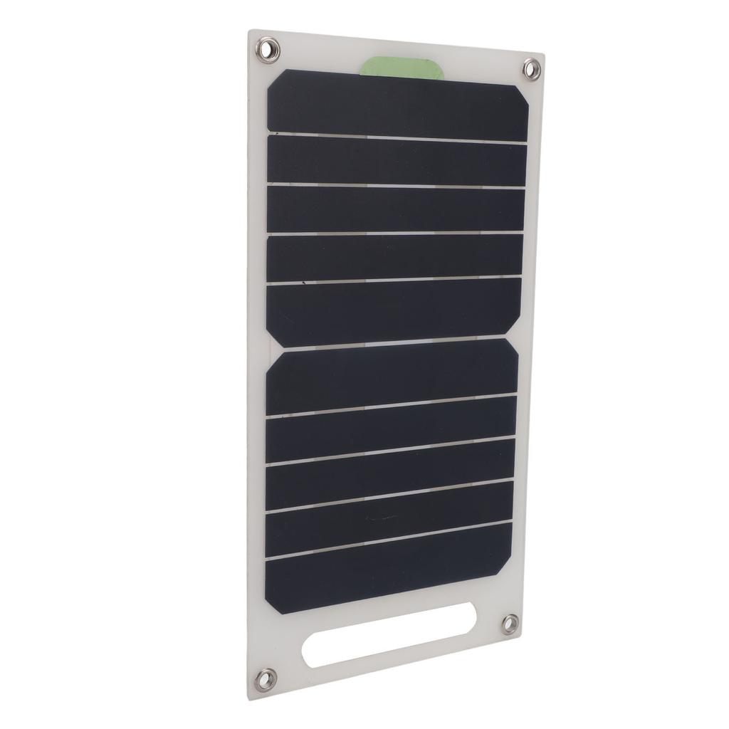 10W Portable Solar Panel Monocrystalline Silicon Waterproof Solar Panel with Buckles and Suction Cups for Outdoor RV