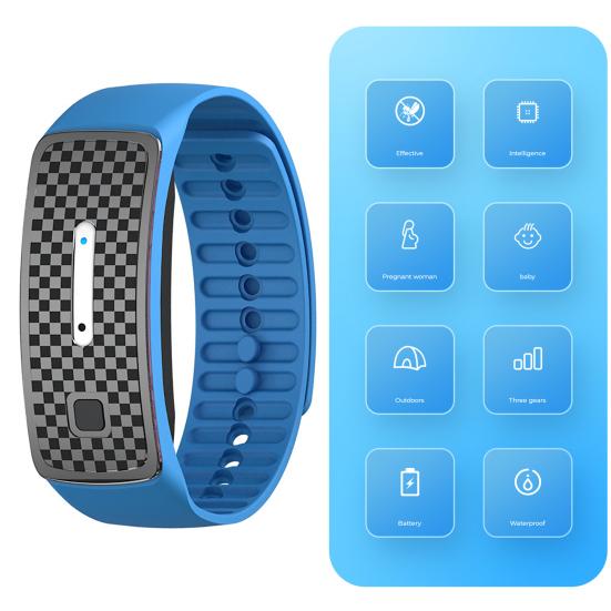 

Ультразвуковой браслет от комаров, перезаряжаемый браслет от комаров, водонепроницаемый долговечный электронный браслет для всех возрастов