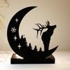 Candle Holder Metal Candlestick Candleholder Creative Tealight Moon Stand for Festival