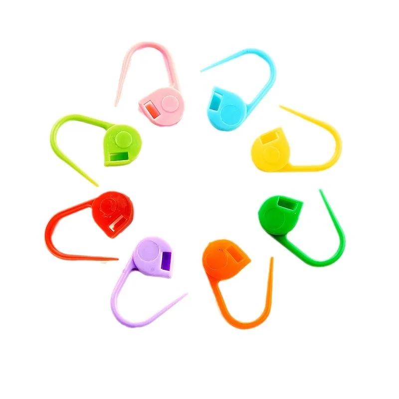 100 szt. Kolorowe plastikowe szpilki 20 mm Małe szpilki do oznaczania do dziergania ręcznego swetra szalika narzędzia do szydełkowania