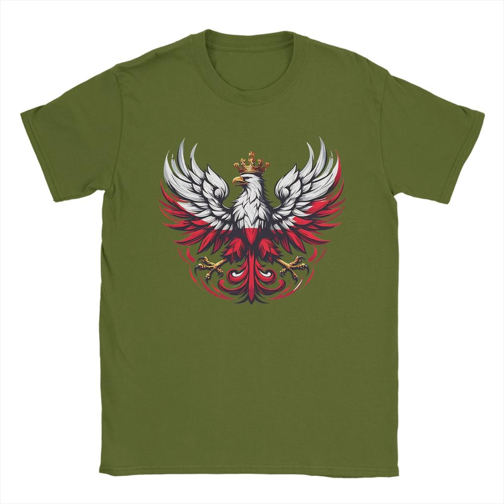 Poland Polska Polish Flag Tshirt Summer Streetwear Tshirts Pure Cotton Leisure Tee Shirt For Unisex Short Sleeve Casual Tees