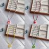 Rice Beads Fruit Pendant Necklace Bohemian Summer Necklace Cute Rice Beads Choker  Summer Wear