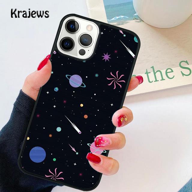 Astronaut Stars Constellation Soft Phone Case For iPhone 17 Air 16 15 14 Max Plus 11 12 13 Pro Max Phone Cover Fundas