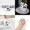 White Mini Toy Soccer Ball For Kids Soft Pu Foam Non-inflatable Solid Sports Ball