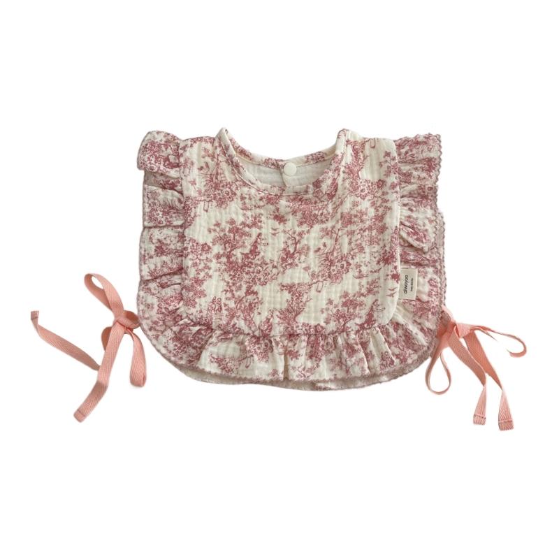 

Baby Burp Cloths Baby Nursing Bibs Kid Infant Drooling Apron Feeding Bibs Newborn Baby Leaf Edge Bib Baby Supply 1