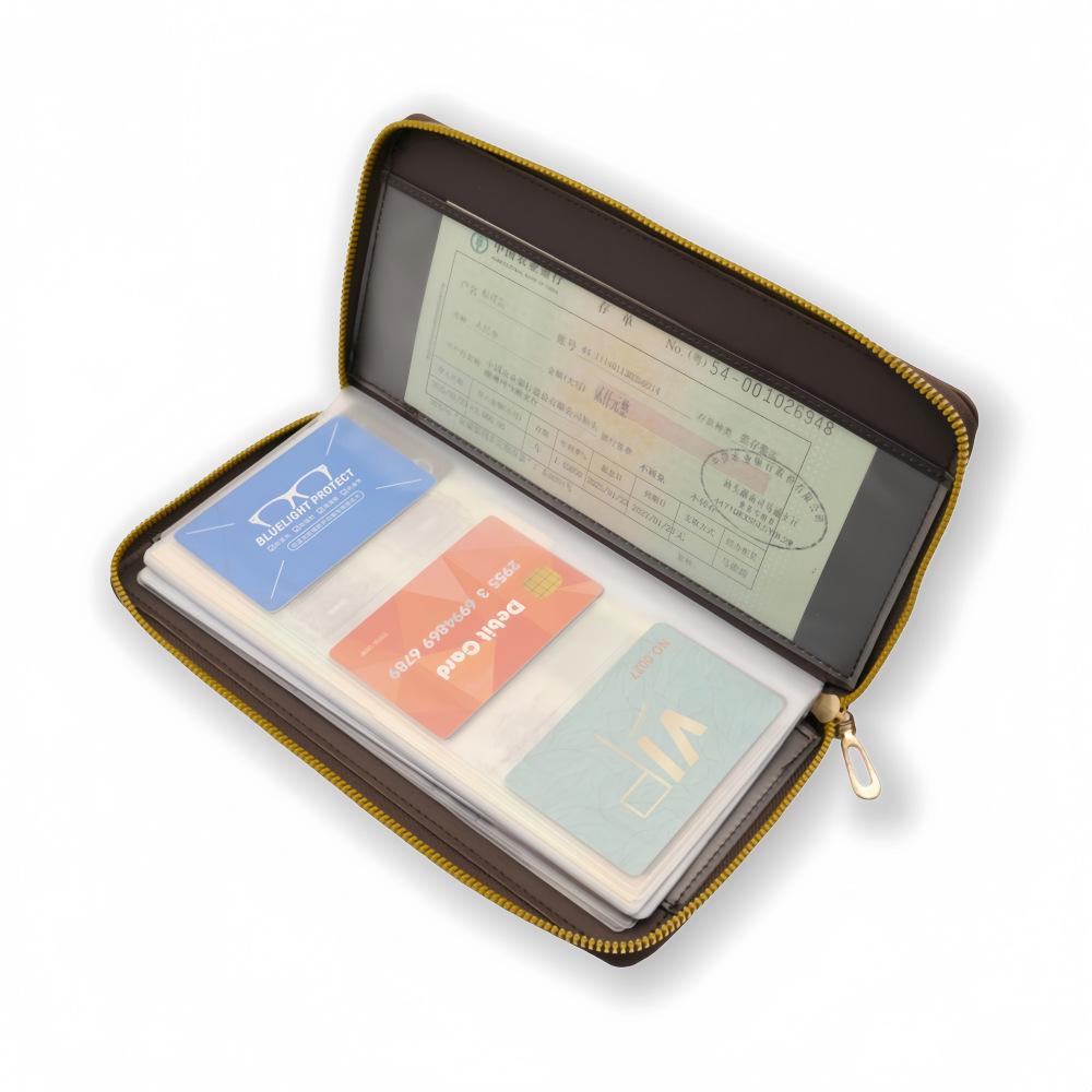 Multifunctional Passbook & Card Organizer with Coin Holder