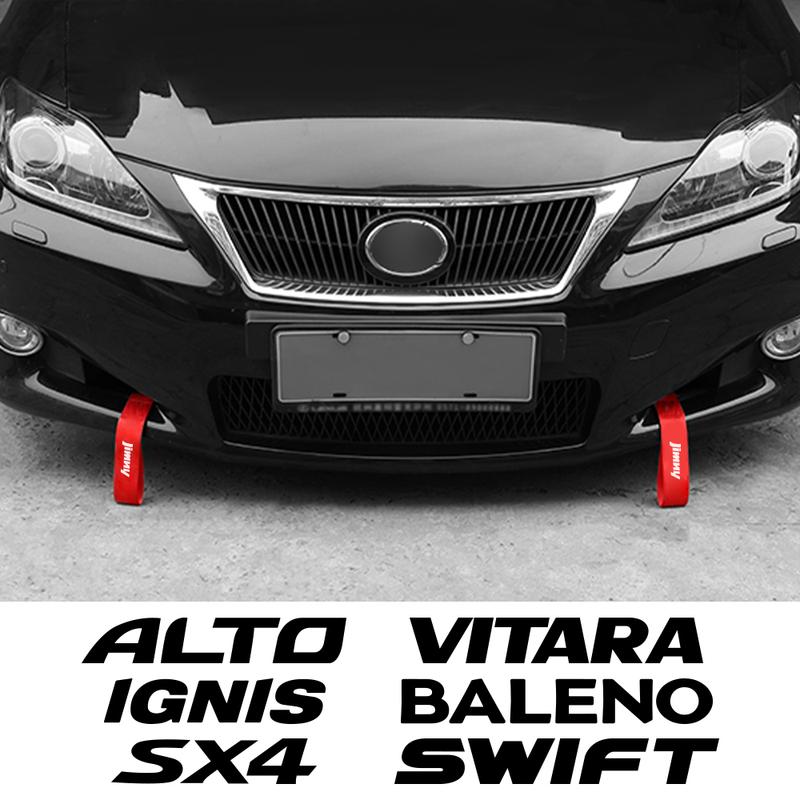 Car Decorative Tow Rope For Suzuki Jimny Swift Grand Vitara Ignis Alto Baleno SX4 Samurai S-Cross Celerio Ertiga Ciaz Equator