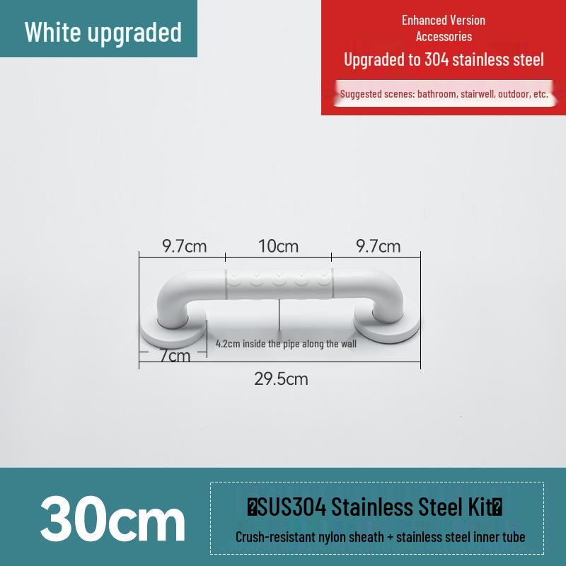 Stainless Steel Bathroom Handrail for Disabled, Elderly, and Pregnant Women