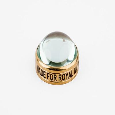 Malý stolní mosazný zvětšovací sklo 5x Krásně vyrobené pro námořní dekor Royal Navy Sběratelský dárek