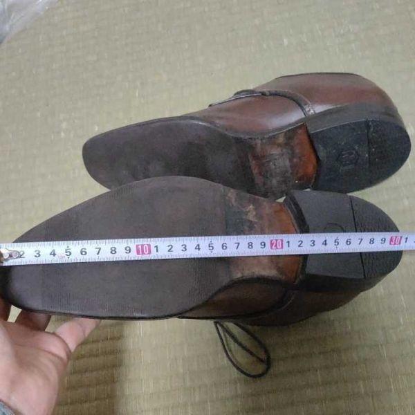 A.Testoni Black Label Leather Dress Shoes Straight Cap Toe Brown 8H / 26.5 /XRA4(USED)