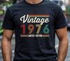 Casual Fashion 1976 Vintage Limited Edition Tshirt 50th Anniversary Funny Gift For 50th Birthday For Both Unisex And Unisex