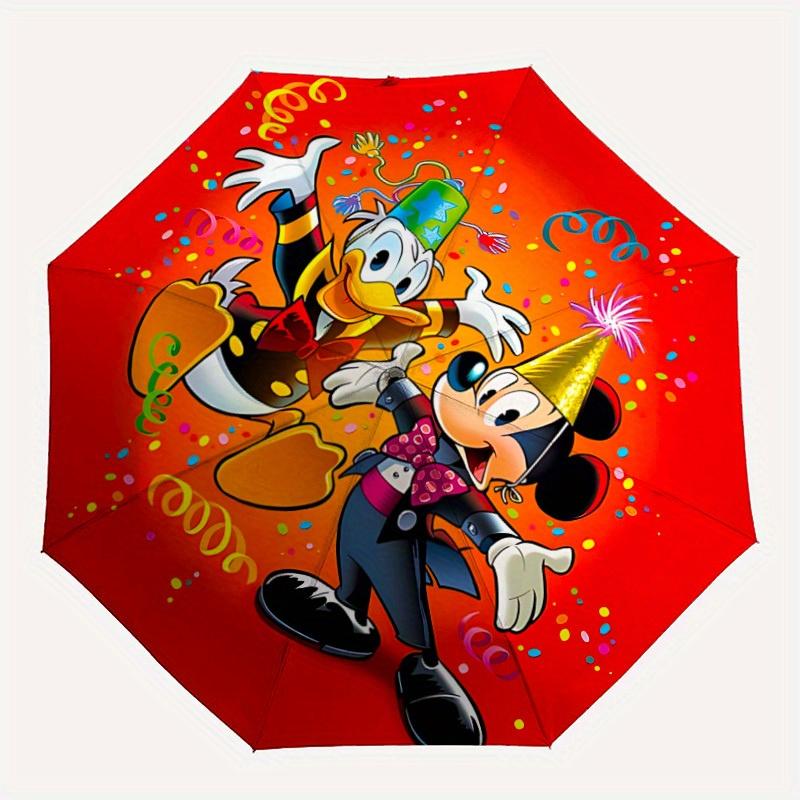 

1pc Mickey Mouse, Donald Duck Automatic Umbrella 8-Bone Design Compact Gear for Outdoor Travel, , Perfect Gift for Friends Birthdays yy250809009